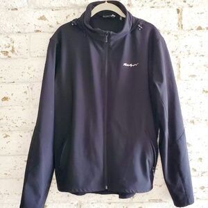 Karl Lagerfeld Mens Black Reflector Jacket Performance Golf Coat Activewear SZ M